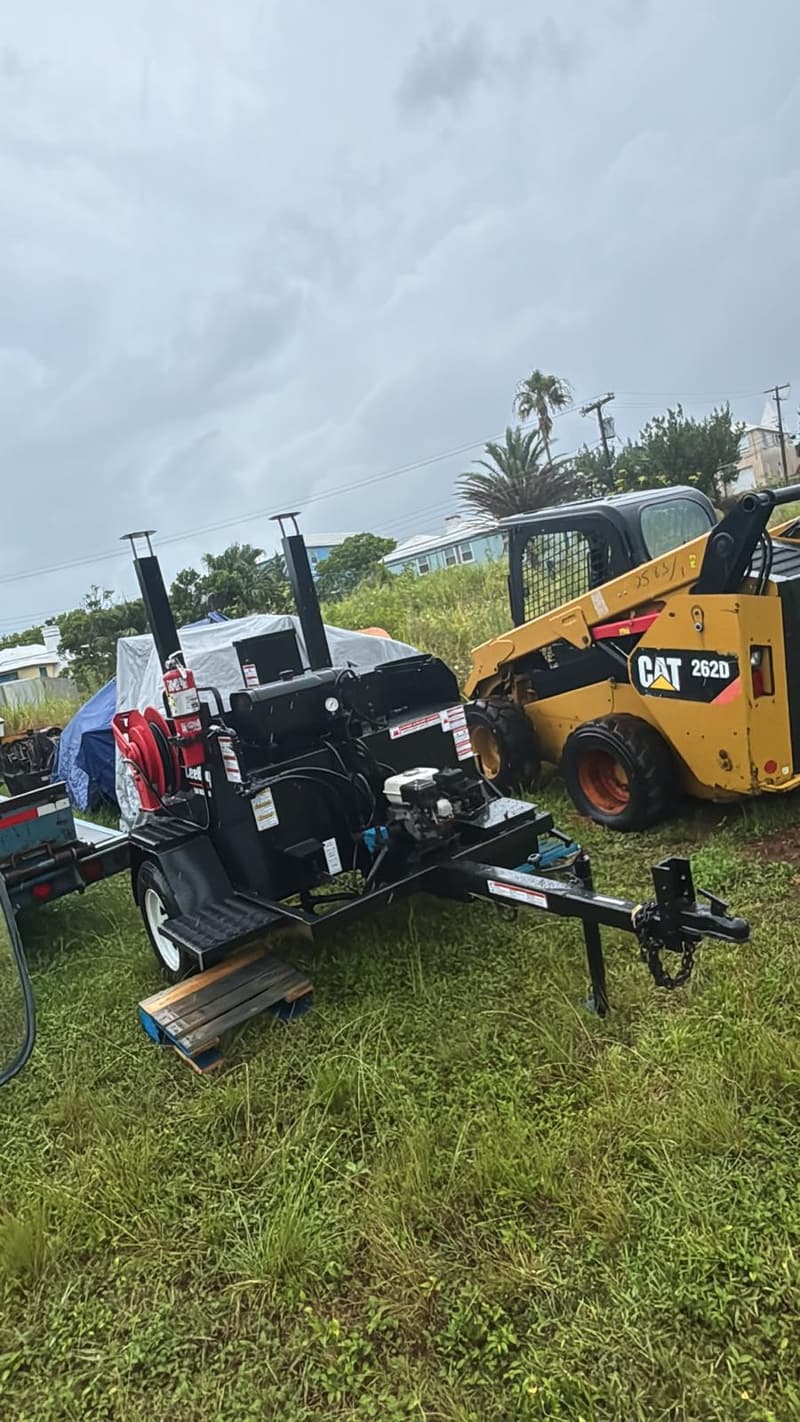Quality Control trailer-mounted tack coat sprayer